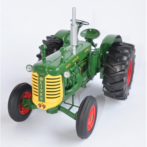 370 - Franklin Mint 1/12 scale highly detailed Oliver Super 99 Tractor model. Overall condition would be n... 