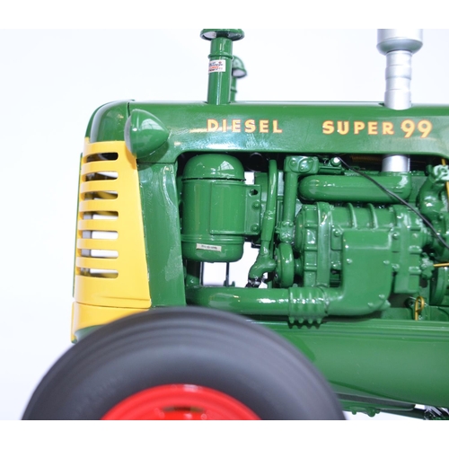 370 - Franklin Mint 1/12 scale highly detailed Oliver Super 99 Tractor model. Overall condition would be n... 