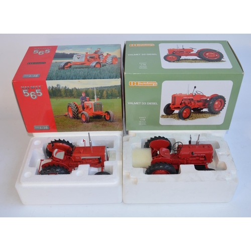 372 - Two boxed 1/16 Valmet tractor models in mint condition from Universal Hobbies to include a Valmet 33... 