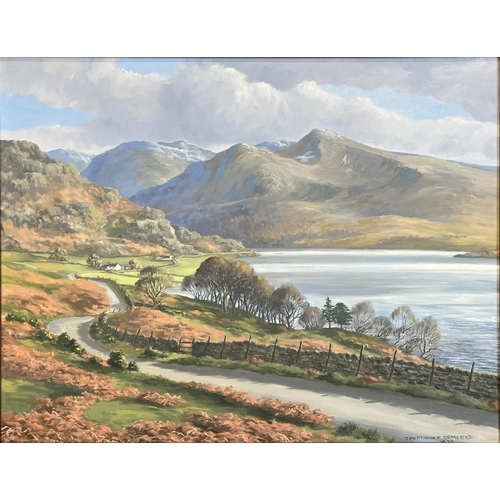 335 - Jonathan F Ormerod (British 20th century); 'Crummock Water (Lake District)' oil on board, signed, ti... 