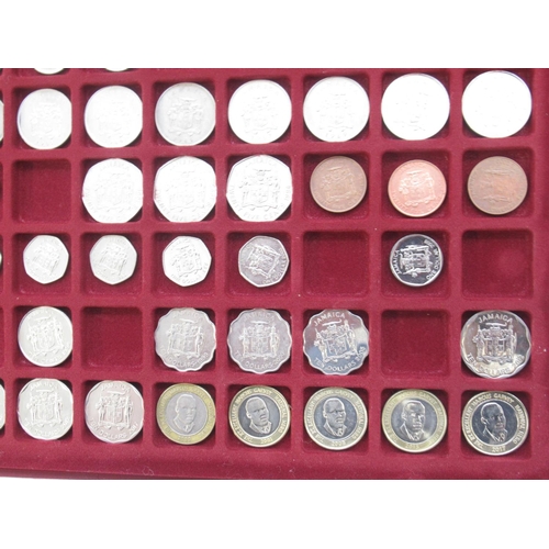 592 - Mixed collection of British and International coins loose and in fitted trays to inc. reproduction V... 