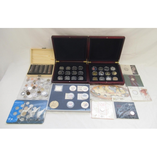 594 - Collection of silver-proof, cupro-nickel and encapsulated circulated coins to inc. Kwang Tung Provin... 