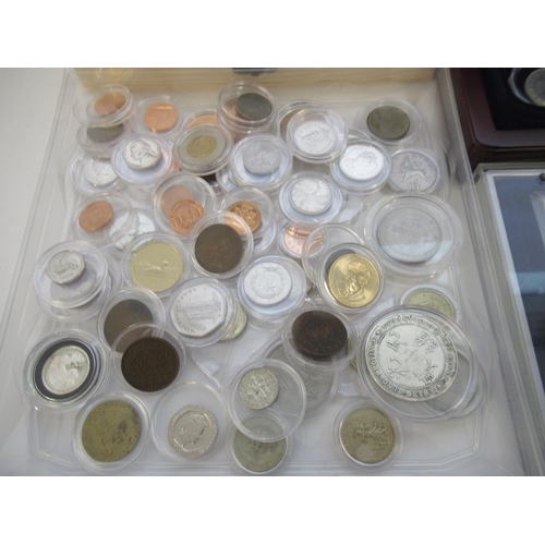 594 - Collection of silver-proof, cupro-nickel and encapsulated circulated coins to inc. Kwang Tung Provin... 