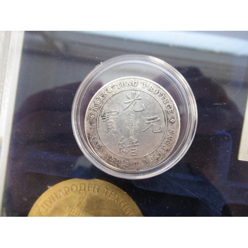 594 - Collection of silver-proof, cupro-nickel and encapsulated circulated coins to inc. Kwang Tung Provin... 