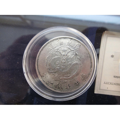 594 - Collection of silver-proof, cupro-nickel and encapsulated circulated coins to inc. Kwang Tung Provin... 