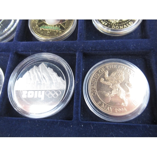 594 - Collection of silver-proof, cupro-nickel and encapsulated circulated coins to inc. Kwang Tung Provin... 