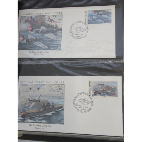 648 - Three folders cont. assorted collection of covers relating to RAF WWII, Royal Navy, etc. to inc. mul... 