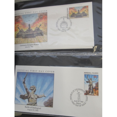 648 - Three folders cont. assorted collection of covers relating to RAF WWII, Royal Navy, etc. to inc. mul... 