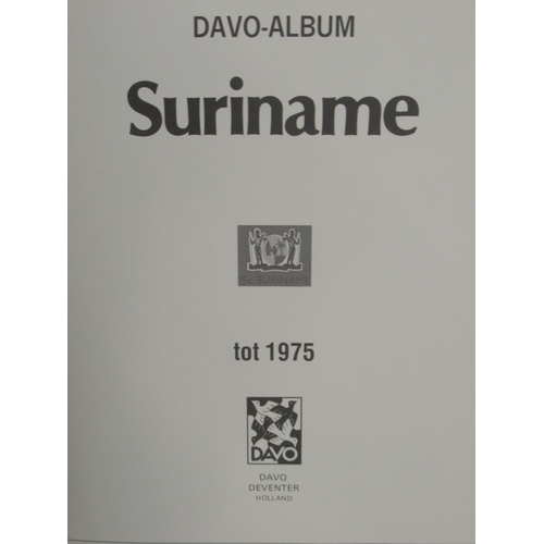 622 - Davo Album Suriname Tot 1975, partially filled album