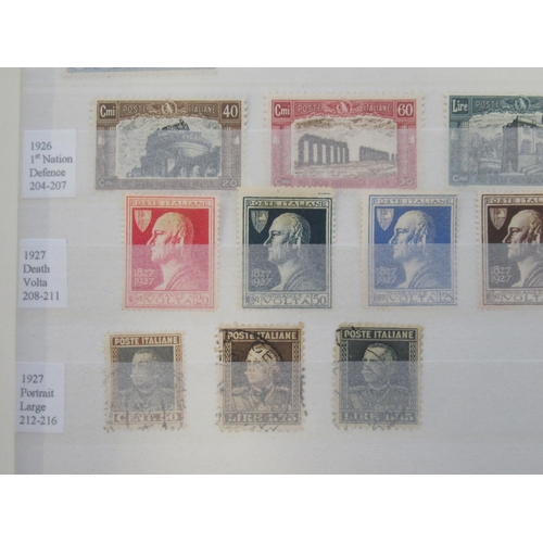 653 - Three Folders cont. C19th/20th Italian stamps to inc. stamps from Allied Occupation, Italian colonie... 