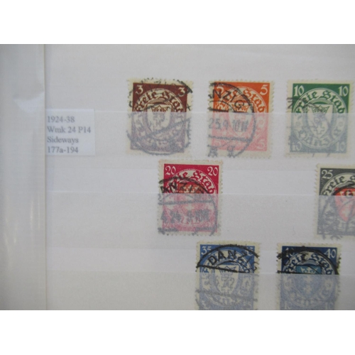 654 - Folder cont. C19th/20th German States stamps and a folder cont. German stamps on envelopes predomina... 