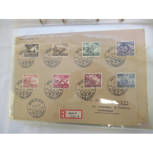 654 - Folder cont. C19th/20th German States stamps and a folder cont. German stamps on envelopes predomina... 