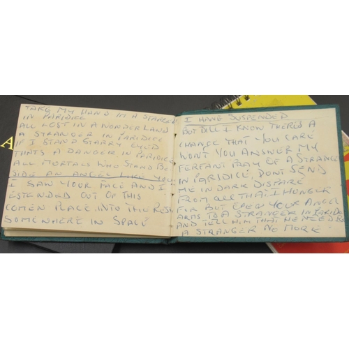 848 - Two Autograph books and a notebook filled with Boxers signatures to inc. Nigel Benn, Carlos Ortiz, P... 