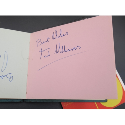 848 - Two Autograph books and a notebook filled with Boxers signatures to inc. Nigel Benn, Carlos Ortiz, P... 