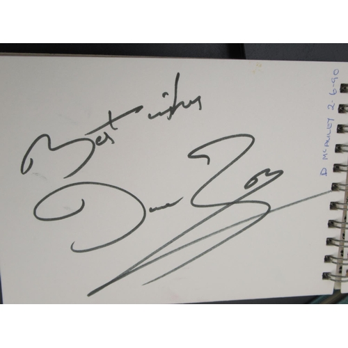 848 - Two Autograph books and a notebook filled with Boxers signatures to inc. Nigel Benn, Carlos Ortiz, P... 