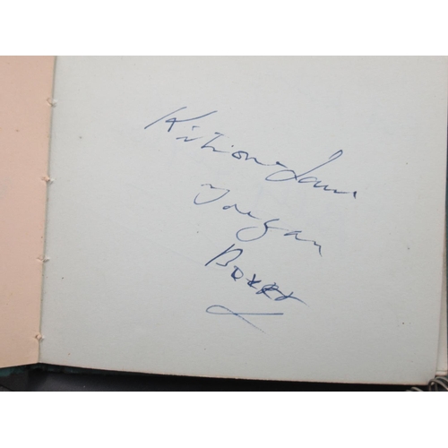 848 - Two Autograph books and a notebook filled with Boxers signatures to inc. Nigel Benn, Carlos Ortiz, P... 