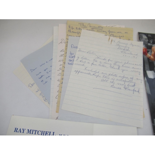 849 - Collection of Boxing related letters, signatures, signed photos, tickets, etc. to inc. an Official a... 