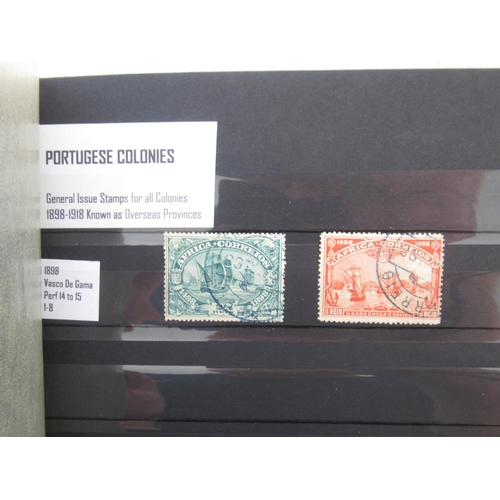 656 - Collection of C19th/20th Portuguese and Portuguese colonies stamps in 2 albums