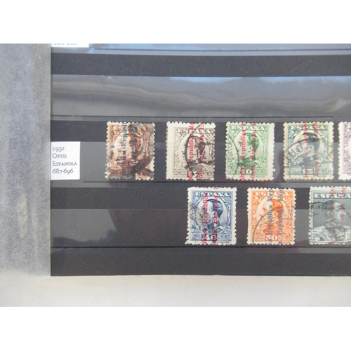 660 - Two albums cont. C19th/20th Spanish stamps and a album cont. Spanish Civil War and Turkish C19th/20t... 