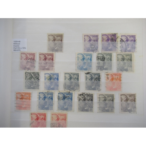 660 - Two albums cont. C19th/20th Spanish stamps and a album cont. Spanish Civil War and Turkish C19th/20t... 