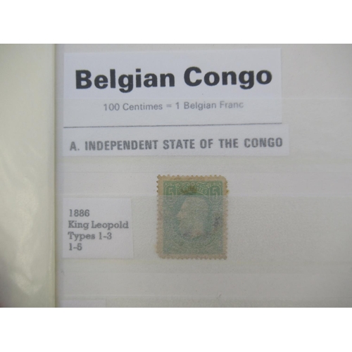 661 - Four albums cont. C19th/20th Belgian and its colonies stamps to inc. 1 album with Belgium Railway St... 