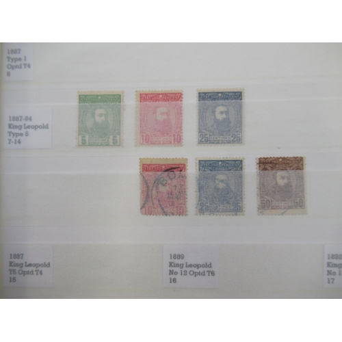 661 - Four albums cont. C19th/20th Belgian and its colonies stamps to inc. 1 album with Belgium Railway St... 