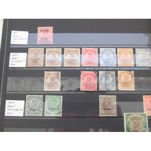 662 - Three albums cont. C19th/20th Indian stamps, from Indian States, East India Trade Company administra... 