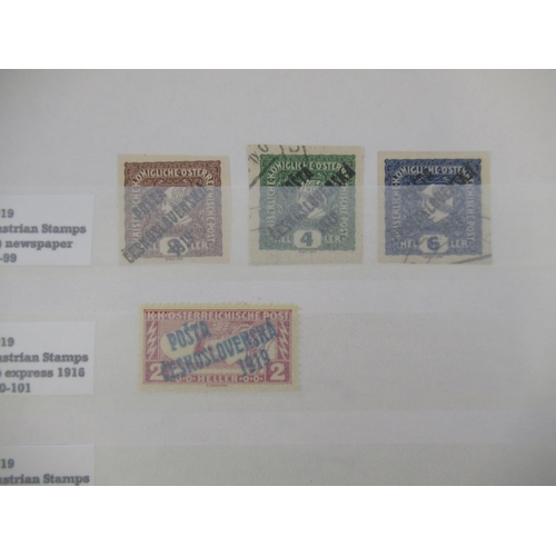 665 - Collection of C19th/20th International stamps to inc. album cont. Greek stamps, album cont. Czechosl... 