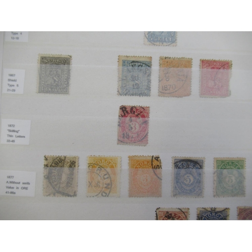 667 - Collection of C19th/20th International stamps in 4 albums from Monaco, Denmark, Norway, Sweden, Finl... 