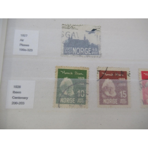 667 - Collection of C19th/20th International stamps in 4 albums from Monaco, Denmark, Norway, Sweden, Finl... 