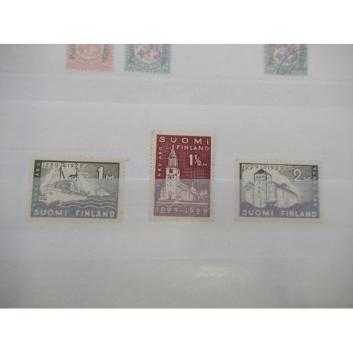 667 - Collection of C19th/20th International stamps in 4 albums from Monaco, Denmark, Norway, Sweden, Finl... 