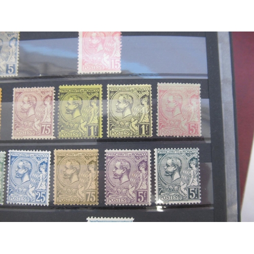 667 - Collection of C19th/20th International stamps in 4 albums from Monaco, Denmark, Norway, Sweden, Finl... 