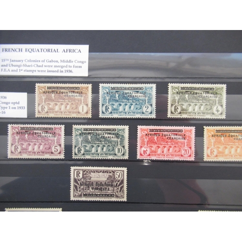 669 - Collection of C19th/20th French Colonies stamps to inc. French Equatorial Africa, Ivory Coast, Mauri... 