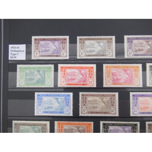 669 - Collection of C19th/20th French Colonies stamps to inc. French Equatorial Africa, Ivory Coast, Mauri... 