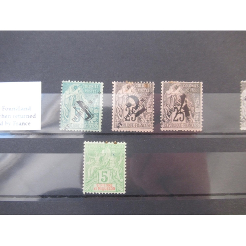 671 - Collection of C19th/20th French Colonies stamps to inc. Guadeloupe, French Indian Settlements, New C... 