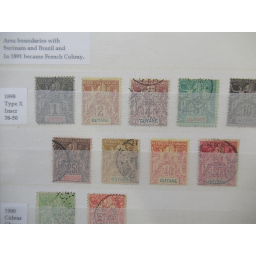 671 - Collection of C19th/20th French Colonies stamps to inc. Guadeloupe, French Indian Settlements, New C... 