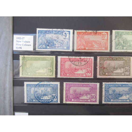 671 - Collection of C19th/20th French Colonies stamps to inc. Guadeloupe, French Indian Settlements, New C... 