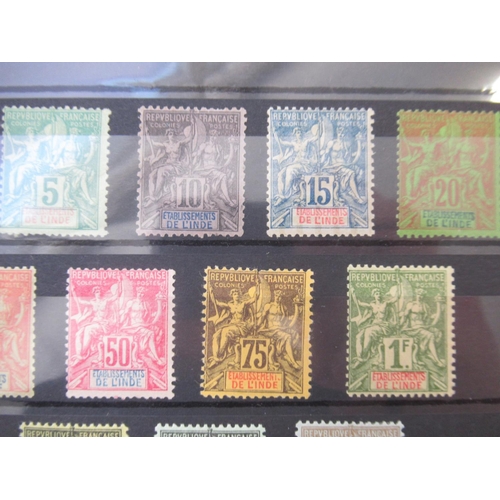 671 - Collection of C19th/20th French Colonies stamps to inc. Guadeloupe, French Indian Settlements, New C... 