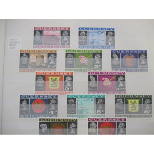 673 - Collection of predominantly C20th British stamps with some International, in 6 albums, 2 being Guern... 