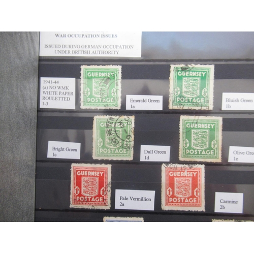 673 - Collection of predominantly C20th British stamps with some International, in 6 albums, 2 being Guern... 