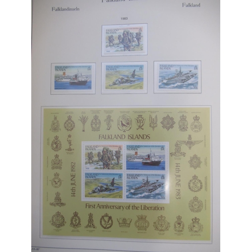 674 - Collection of C20th stamps to inc. album of Pitcairn Islands stamps, Album of Ascension Island stamp... 