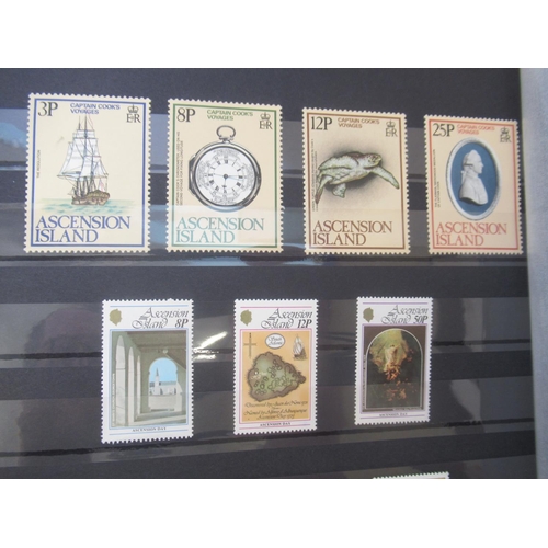 674 - Collection of C20th stamps to inc. album of Pitcairn Islands stamps, Album of Ascension Island stamp... 