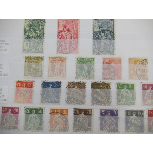 677 - Collection of C19th/20th International Stamps from Austria, Switzerland, Hungary and SAAR in 4 album... 