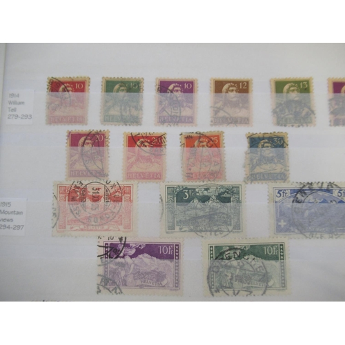 677 - Collection of C19th/20th International Stamps from Austria, Switzerland, Hungary and SAAR in 4 album... 