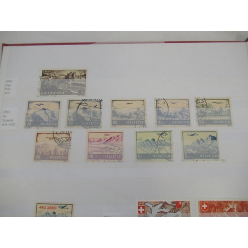 677 - Collection of C19th/20th International Stamps from Austria, Switzerland, Hungary and SAAR in 4 album... 