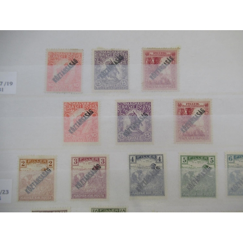 677 - Collection of C19th/20th International Stamps from Austria, Switzerland, Hungary and SAAR in 4 album... 