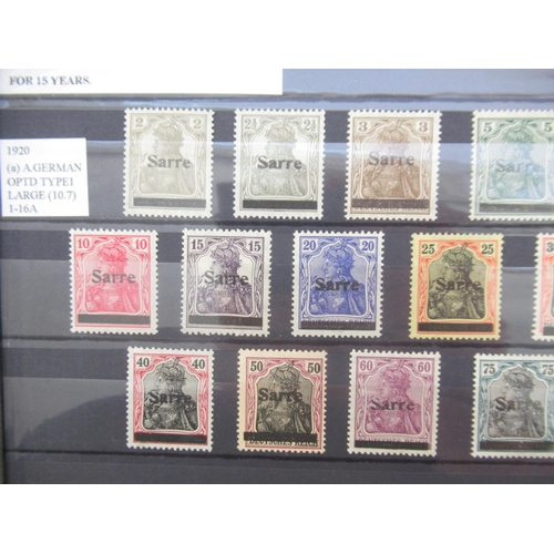 677 - Collection of C19th/20th International Stamps from Austria, Switzerland, Hungary and SAAR in 4 album... 