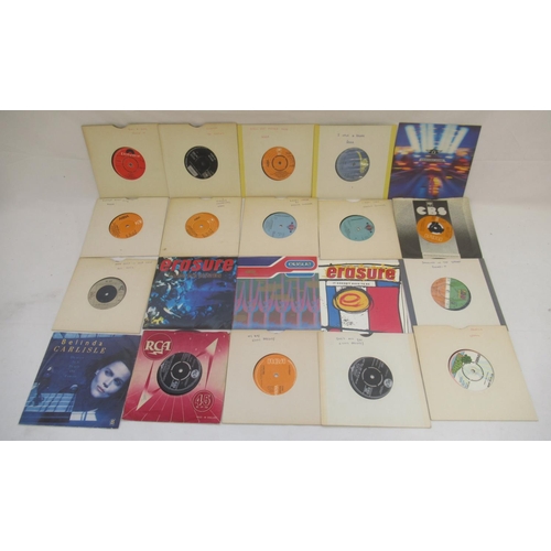 867 - Mixed collection of 45 and 33 RPM records to inc. Abba, Alison Moyet, Bee Gees, Blondie, Billy Ocean... 