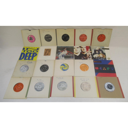 867 - Mixed collection of 45 and 33 RPM records to inc. Abba, Alison Moyet, Bee Gees, Blondie, Billy Ocean... 