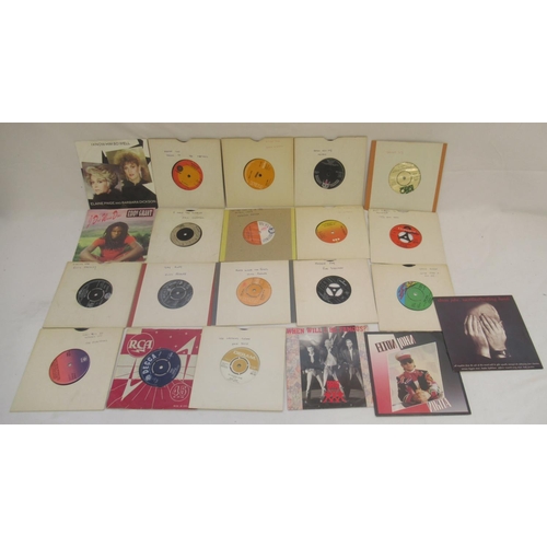 867 - Mixed collection of 45 and 33 RPM records to inc. Abba, Alison Moyet, Bee Gees, Blondie, Billy Ocean... 